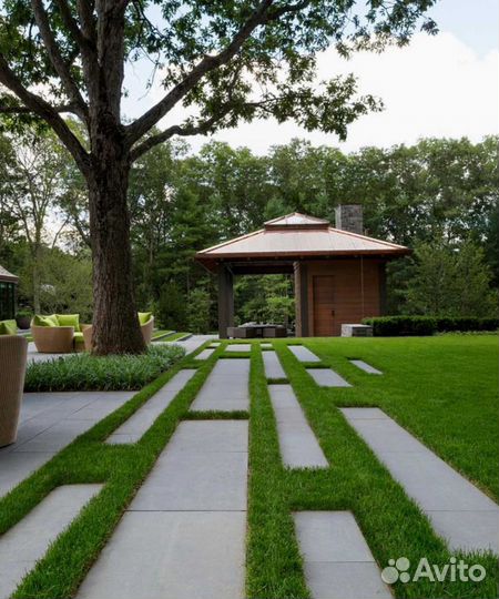 Рулонный газон, газон посевной