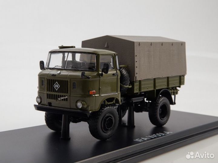 1:43 Масштабная модель IFA W50LA 4x4 бортовой с те