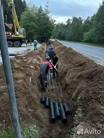 Земляные работы копка в ручную