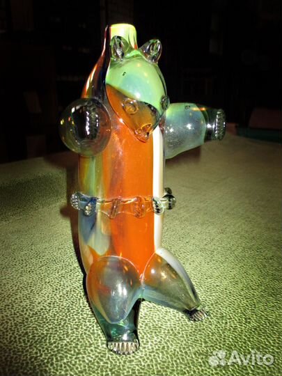 Интерьерное Советское цветное стекло Хрусталь СССР