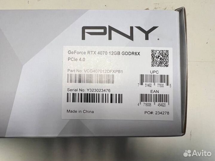 Новые PNY GeForce RTX 4070 12G dual fan