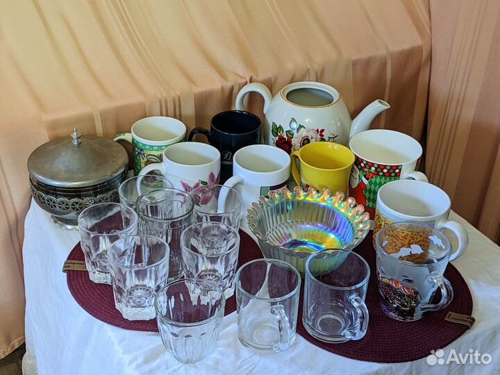 Посуда: сервиз комплект вазы блюда чашки приборы