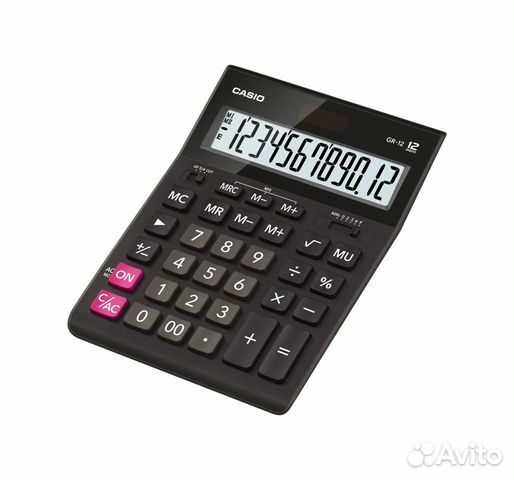 Калькулятор настольный casio GR-12-W-EH