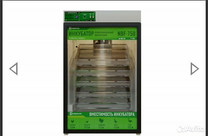 Инкубатор на 750 яиц