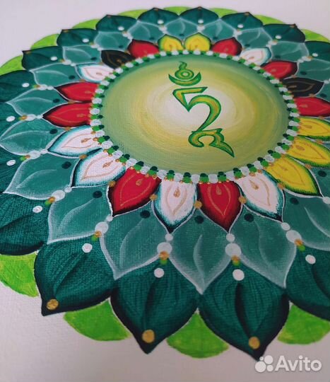 Интерьерная картина.Мандала.Цветок Тары