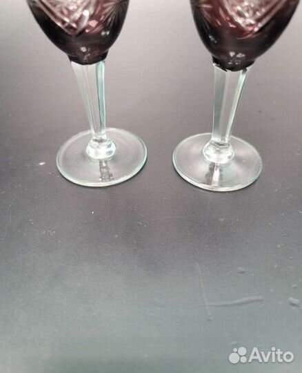 Рюмки марганцевое стекло СССР