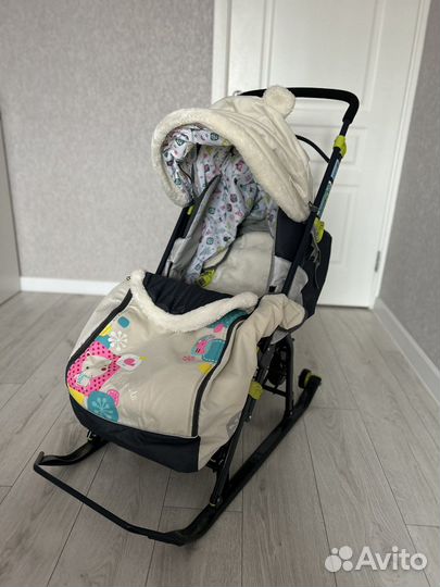 Детские санки коляска