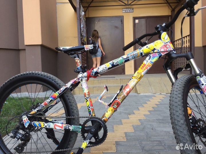 Велосипед горный с широкими колесами