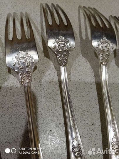 Вилки столовые мельхиор