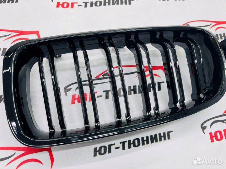 Ноздри на BMW 3 f30 в стиле М3 черная глянцевая