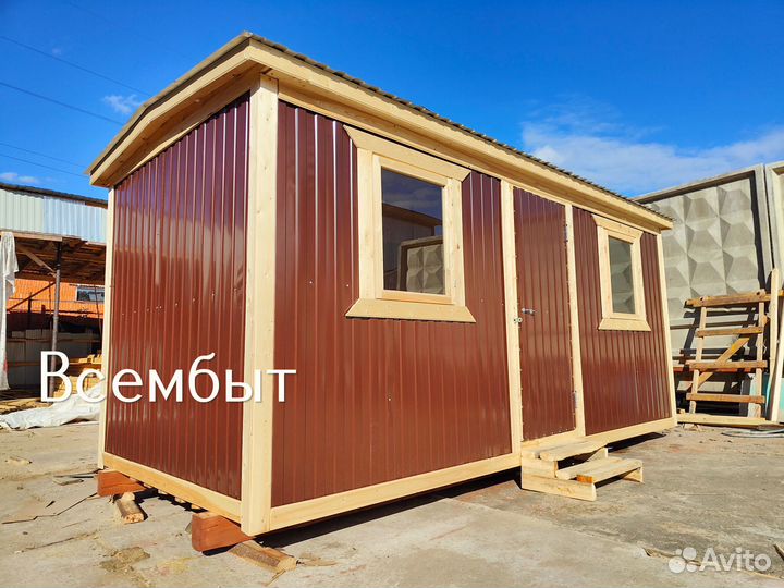 Строительная бытовка на участок в назначенное время