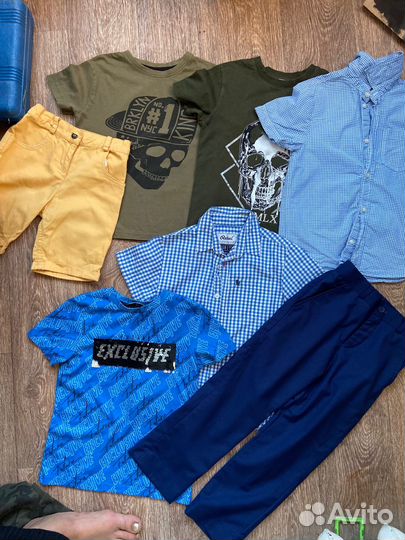 Футболка рубашка шорты 116