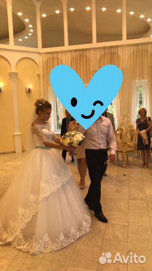 Свадебное платье бу