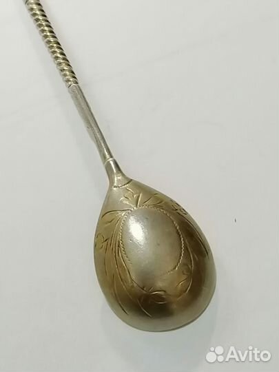 Ложка черепашка. Серебро 84 проба