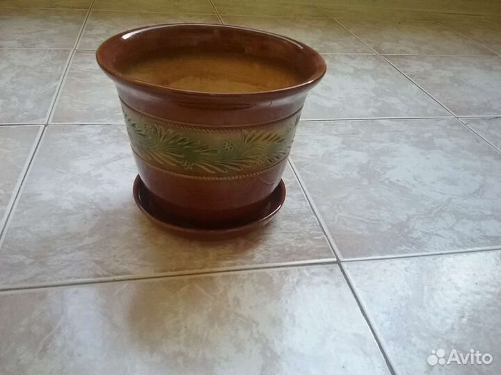 Керамические горшки для цветов бу