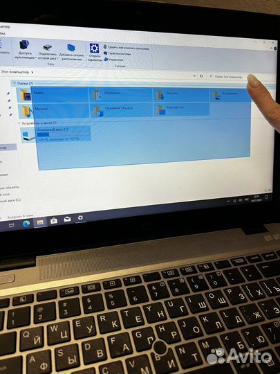 Сенсорный ноутбук hp для работы, учебы