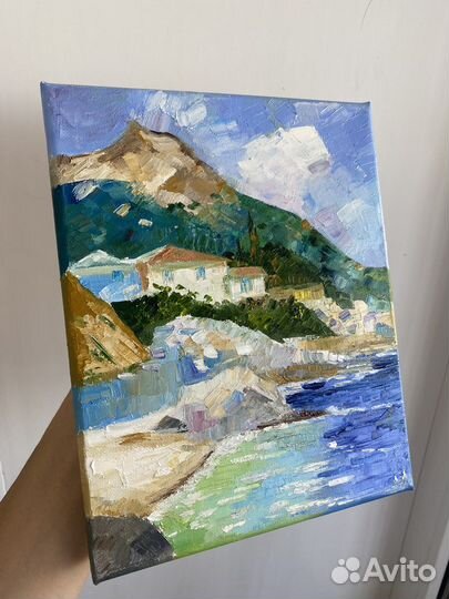 Картина маслом морской пейзаж