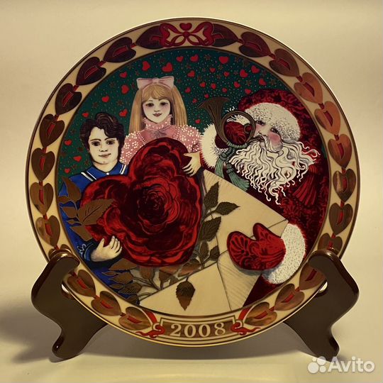 Royal Copenhagen. Тарелка декоративная рождественс