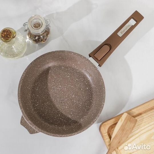 Сковорода 'Гранит Brown', d20 см, антипригарное по