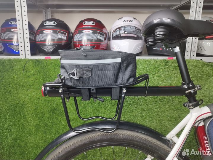 Велосумка на багажник 25х10х18см. Черный