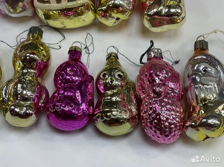 Елочные игрушки СССР винтаж