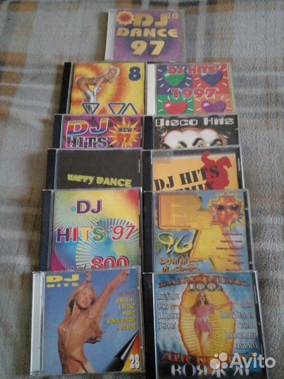 DJ Hits. Зарубеж.techno-dance 90-х г.12 аудио cd