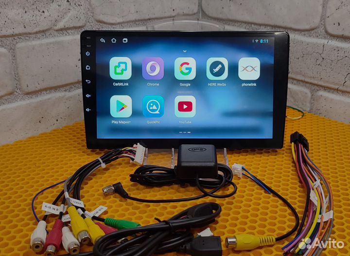 Магнитола андроид 9 дюймов Full HD экран 2гб озу