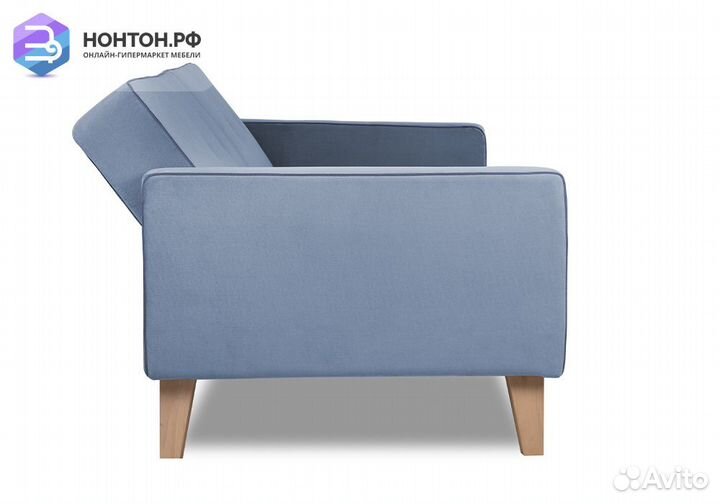 Диван книжка Свен серо-голубой