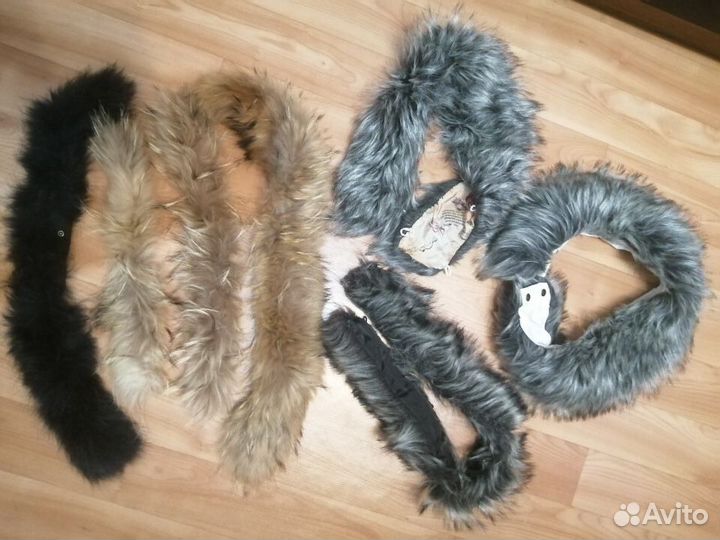 Мех натуральный и искусственный воротник опушка