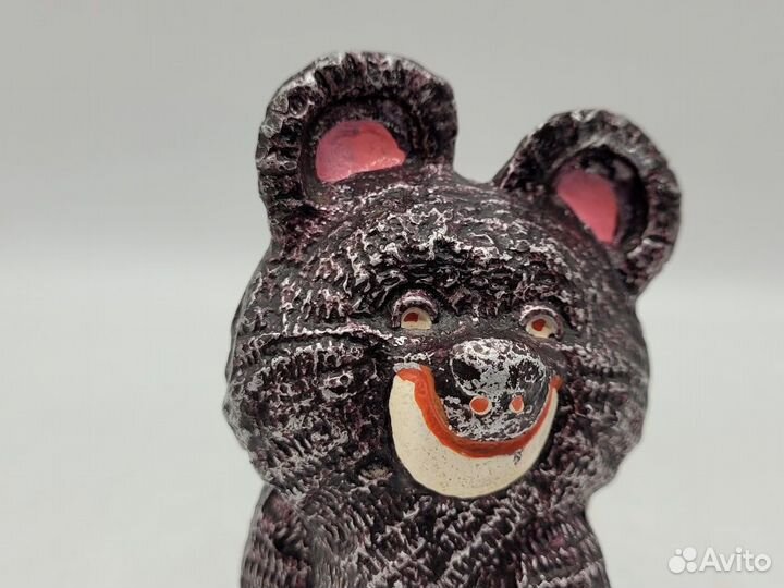 Олимпийский Мишка 11 см силумин литье СССР