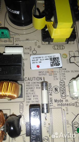 Блок питания g2lsf 3L314WA к тв sony KLV-32NX500