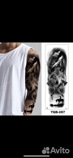 Воеменная тату за 3 минуты рукав