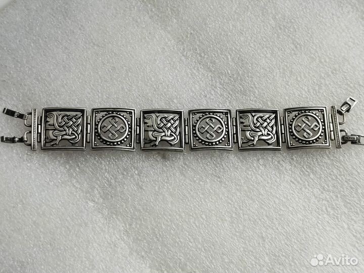 Винтажный браслет на руку Jenavi Серебрение Клеймо