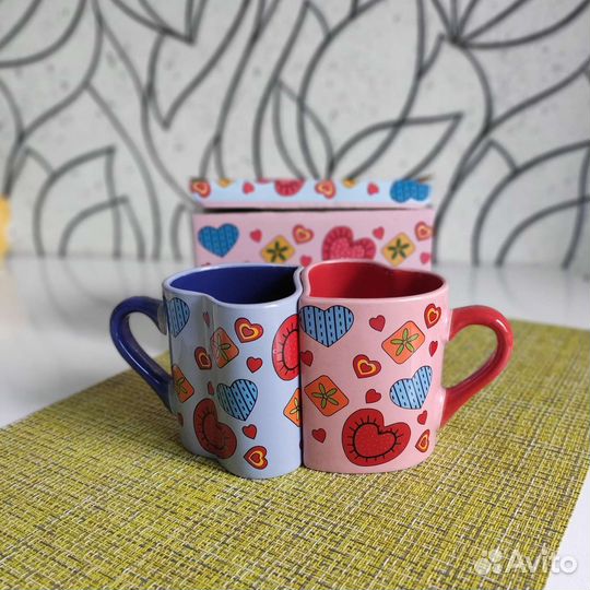 Парные кружки керамика