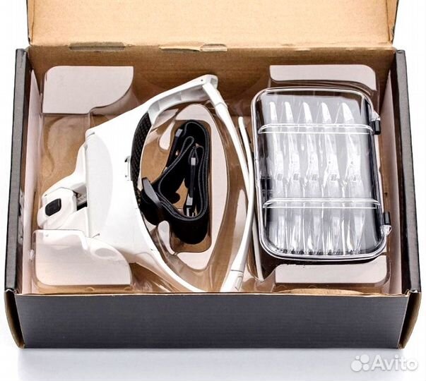 Налобная лупа с подсветкой