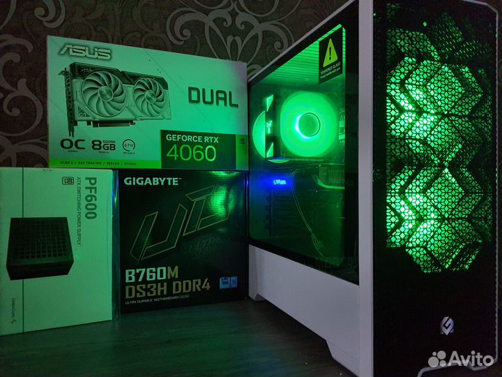 Отличный Пк Для Игр RTX4060 Ti+Core i5 12400F/B760