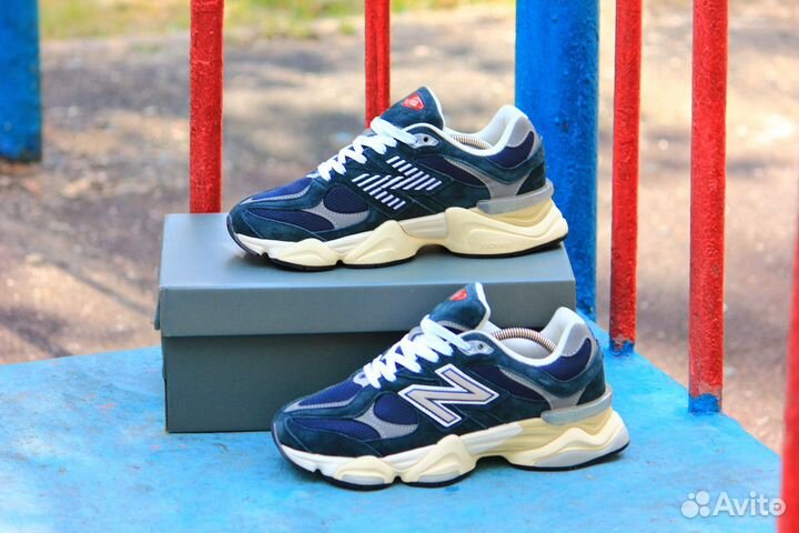 Новинка.New Balance 9060 Темно-синие