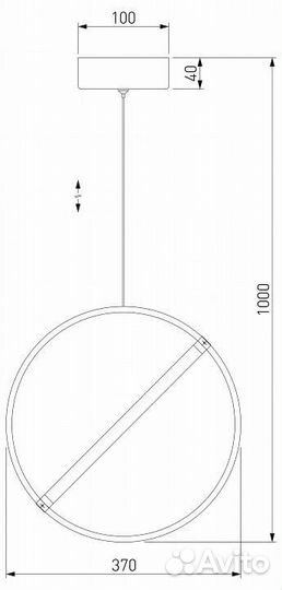 Подвесной светильник Eurosvet Element 90281/1 хром