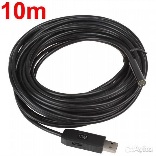 Эндоскоп, видеоскоп 10м влагозащита подсветка LED