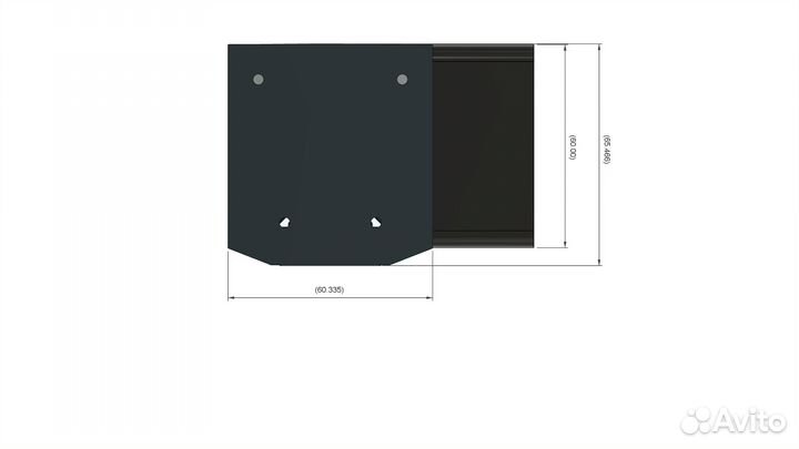 Скрытая щелевая решетка 1000мм в нат. потолок