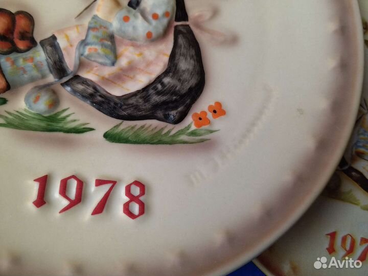 Настенная тарелка фарфор Германия Goebel 1978