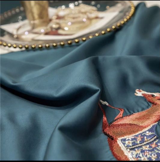 Постельное белье hermes с вышывкой макосатин