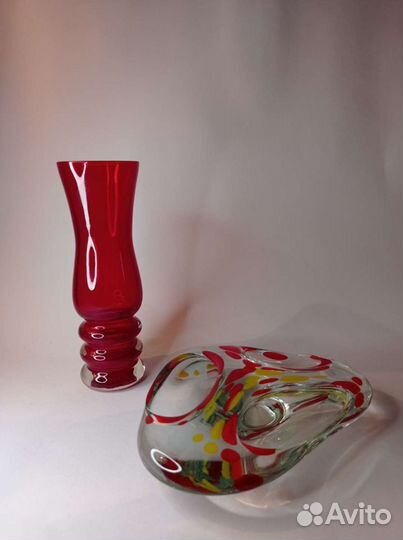 Сет из пепельницы и вазы винтаж