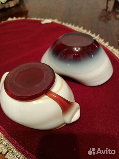 Пепельницы фарфор и хрусталь Чехия, стекло Италия