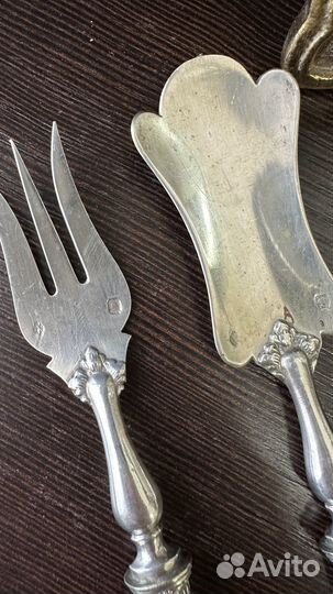 Антикварные столовые приборы. Франция. Серебро