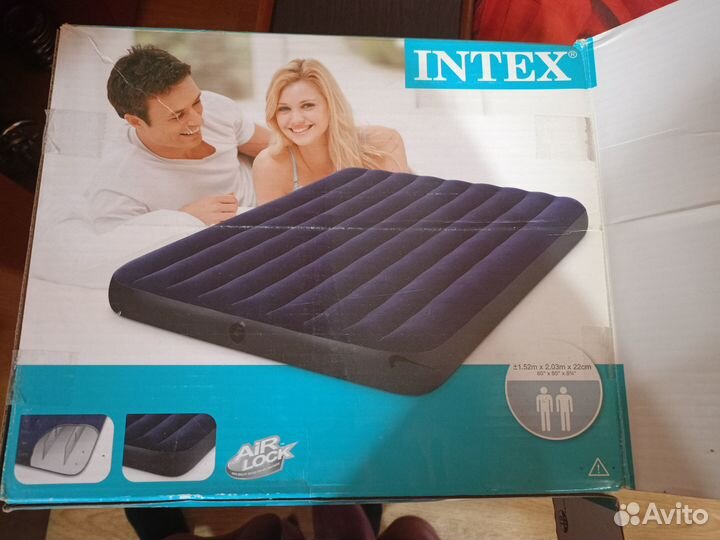 Надувной матрас, 1.52х2.03х22см