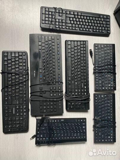 Набор из клавиатур и мышек - logitech, acer, hama