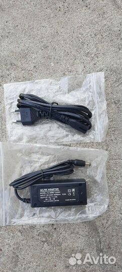 AC/DC Адапторы 12v новые и провод питания