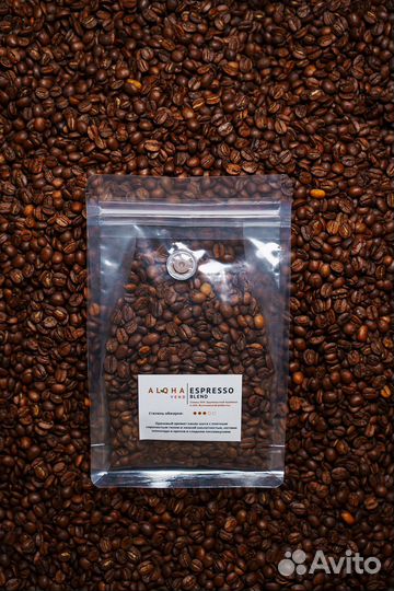 Зерновой кофе свежей обжарки (200 гр )