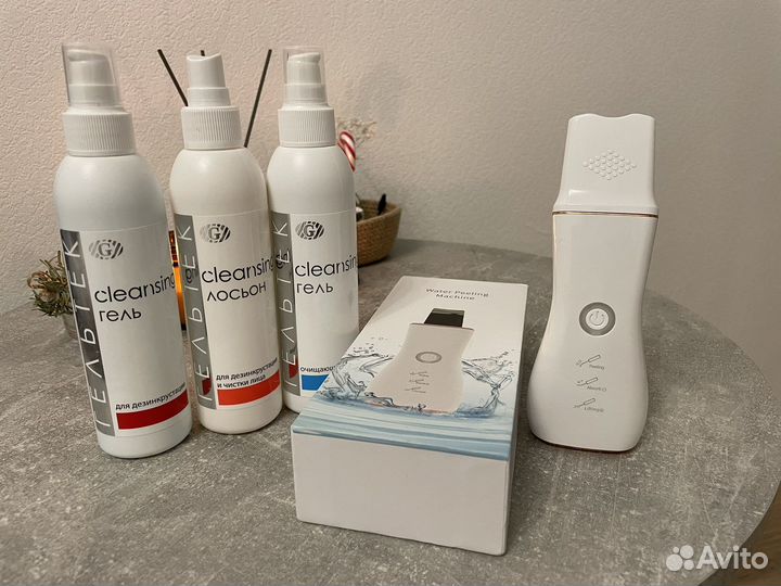 Ультразвуковой аппарат для чистки лица и гели